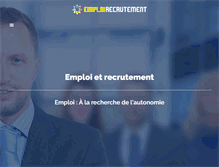 Tablet Screenshot of emploi-recrutement.com